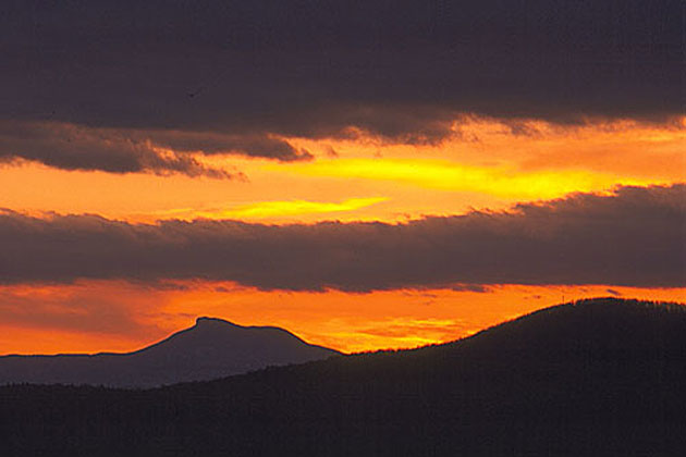 Camels Hump at Sunset East Montpelier 